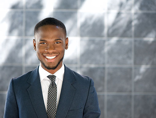 close up of a smile with bright teeth